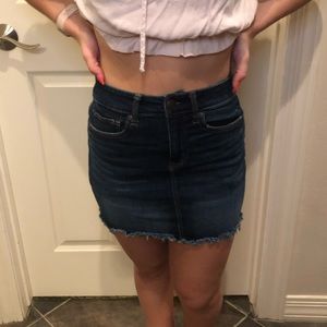 jean short skirt